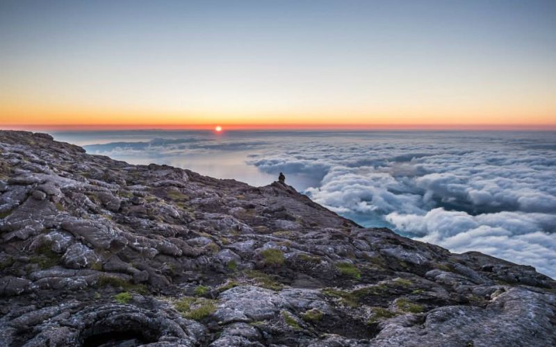 The sunrise at Mount Pico.